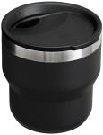STANLEY Stay-Hot Stacking Camp Cup 10 oz | Press In Drink Through Lid | Cup for Coffee, Tea and Drinks | Insulated Stainless Steel Coffee Mug | BPA-Free | Black 2.0