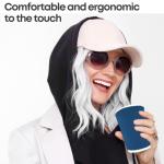 FAMASTON 12oz Insulated Coffee Cups with Lids, Ripple Wall Disposable Paper for Hot & Cold Drinks | Travel-Friendly Set for Tea, Espresso, Office, Parties, Halloween, Christmas - 50 Count (Blue)