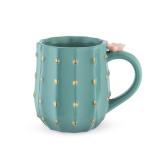 Pinky Up Cactus Ceramic Coffee Mugs, Tea Cups, Travel Mug, Latte Cup, Drinking Glasses for Chocolate, Milk, Cocktails, Mocktails, 12 oz, Set of 1