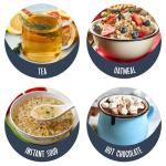 Nostalgia Retro Stainless Steel Electric Tea And Water Kettle, 1.7 Liters, Auto-Shut Off & Boil-Dry Protection, Water Level Indicator Window, Aqua