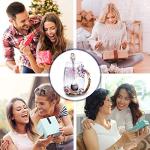 Good King Flower Glass Tea Mug, Lead-Free Handmade Enamel Coffee Mug Tea Cups with Spoon For Women Grandma Mom Teachers Friend Wife 12oz