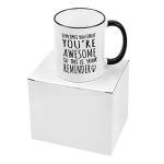 Cabtnca Sometimes You Forget You're Awesome Mug - Inspirational Gift for Women Men - Birthday for Coworker Employee - Funny Coffee Mug, 11Oz