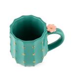Pinky Up Cactus Ceramic Coffee Mugs, Tea Cups, Travel Mug, Latte Cup, Drinking Glasses for Chocolate, Milk, Cocktails, Mocktails, 12 oz, Set of 1