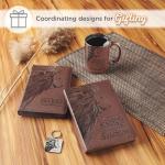 Christian Art Gifts Large Inspirational Ceramic Microwave & Dishwasher Safe Coffee & Tea Scripture Mug for Men & Women: Lord is My Strength Encouraging Bible Verse, Lion Design, Brown & Black, 14 oz.