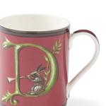 Spode Kit Kemp Alphabet Mug - Letter D Monogram in Fine China, 12oz Ceramic Coffee Cup for Hot Drinks, Personalized Drinkware for Unique Gifts, Dishwasher Safe Tea or Coffee Mug - Gift Box Included