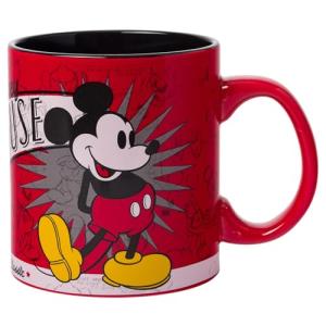 Silver Buffalo Disney 1928 Vintage Mickey Mouse He Leads Them All Ceramic Mug, 20 Ounces