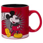 Silver Buffalo Disney 1928 Vintage Mickey Mouse He Leads Them All Ceramic Mug, 20 Ounces