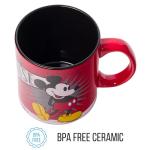 Silver Buffalo Disney 1928 Vintage Mickey Mouse He Leads Them All Ceramic Mug, 20 Ounces
