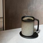 OHOM Ui Artist Collection Ceramic Self-Heating Mug (Iron Noir) 12.8 fl oz