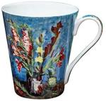 Van Gogh Bone China Set of 5 Large Mugs for Coffee and Tea, With Gift Box, 12 -Ounce Art Coffee and Tea Mugs Set