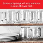 ZWILLING Sorrento Plus 4-pc Double-Wall Glass, Insulated Coffee Mug, 12-oz, 355ml, Clear
