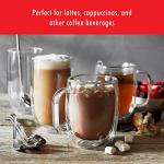 ZWILLING Sorrento Plus 4-pc Double-Wall Glass, Insulated Coffee Mug, 12-oz, 355ml, Clear