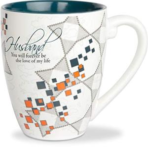 Pavilion - Husband - Teal & Orange 20 Oz Tea Cup Coffee Mug