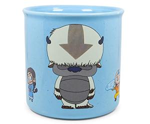 Avatar: The Last Airbender Chibi Character Ceramic Camper Mug | Travel Coffee Mugs, Novelty Drinkware For Kitchen And Home Bar | Official Nickelodeon Collectible, Anime Gifts | Holds 20 Ounces