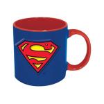 ICUP DC Comics Superman Logo 18oz Embossed Ceramic Mug - Officially Licensed Superman Merchandise & Collectibles