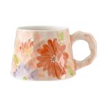 Buketou 13oz ceramic mug, enlarged and thickened breakfast cup, suitable for spring, summer, autumn and winter, hand-painted cup, a personalized gift for girlfriend.