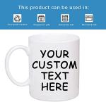Custom Photo Coffee Mug with Your Picture and Text, Name - Personalized Gifts for Family, Girlfriend, Boyfriend, Best Friend, Birthday, Halloween, Christmas Gifts, Taza Personalizadas - 11oz White