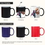 AOZVPEV Customized Color Changing Cup, Heat Changing Mug, Heat Sensitive Coffee Mugs, Personalized Coffee Mug, Personalized Novelty Cups, Custom Photo Gift for Birthday, Mother's Day 11OZ