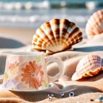 Buketou 13oz ceramic mug, enlarged and thickened breakfast cup, suitable for spring, summer, autumn and winter, hand-painted cup, a personalized gift for girlfriend.