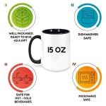 Personalized Coffee Mugs w/Word Cloud Art, 12 Colors & 9 Font Art, 15 oz. Custom Gifts for Couples, Men, Women - Red/White, Ceramic Keepsake Mug, Personalized Gifts