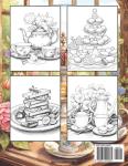 Afternoon Tea: Stress Relief Colouring Books for Adults with Beautiful Teacup, Dessert Stand, Teapot, and Much More