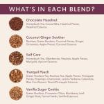 Herbal Tea Sampler – 5 Caffeine-Free Loose Leaf Blends for Sleep and Relaxation, Fruity and Dessert-Inspired Flavors, 75 to 100 Cups – Handcrafted in USA – Plum Deluxe