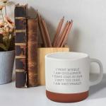 Canopy Street Positive Self Talk Mug / 13 Ounce Speckled Ceramic Affirmation Coffee Mug/Self Love And Acceptance Morning Mantra Farmhouse Style Tea Cup