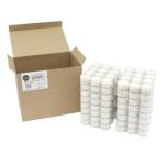 Stonebriar 96 Count White Unscented Smokeless Long Burning Clear Cup Tea Light Candles with 6 to 7 Hour Burn Time