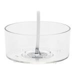 CandMak Tea Light Candle Cups, 50pcs Clear Polycarbonate Plastic Empty TeaLight Mold Tin Container with 50pcs TeaLight Candle Wicks (Circle)