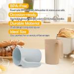 zoeynex Reusable Plastic Cups (12 oz) - Set of 4 | Unbreakable Plastic Coffee Mugs with Handles | Dishwasher and Microwave Safe | BPA Free & Eco-Friendly | Ideal Drinking Cups for Kitchen