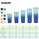 BJPKPK 22oz Insulated Tumbler With lid And Straw Stainless Steel Tumblers Travel Coffee Mug Reusable Thermal Cup,Sky