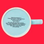 Silver Buffalo Peanuts Snoopy and Woodstock House Blue Dot Background Jumbo Ceramic Coffee Mug, 20 Ounces