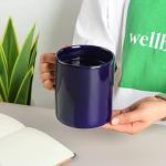 CAILIDE 29oz Extra Large Ceramic Coffee Mug with Handle for Office and Home (Blue)