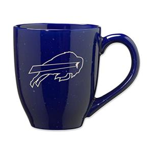 Rico Industries NFL Football Buffalo Bills Primary 16 oz Team Color Laser Engraved Ceramic Coffee Mug