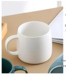 NZYDGXSY Simple Ceramic Mug Flat Bottom Coffee Mug for Office and Restaurant Perfect for Breakfast Tea and Afternoon Tea Ideal Couples Gift 16oz Capacity Stylish and Minimalist Design