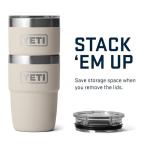 YETI Rambler 8 oz Stackable Cup, Stainless Steel, Vacuum Insulated Espresso Cup with MagSlider Lid, Cape Taupe