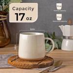 GBHOME Ceramic Coffee Mugs Set of 2, 16oz Handmade Ceramic Coffee Mugs Set with Terracotta Underside for Latte/Tea/Beer/Hot Cocoa, Dishwasher & Microwave Safe