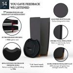 Mora Double Wall Ceramic Coffee Travel Mug with Lid, 14 oz, Portable, Microwave, Dishwasher Safe, Insulated Reusable Tall Cup, Splash Resistant Lid - To Go Tumbler for Car Cup Holder, Nightwaves