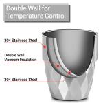 Beasea Stainless Steel Cup, 10 oz Set of 4 Stackable Stainless Steel Insulated Cups, Small Metal Cup Double Wall Tumbler Vacuum Metal Drinking Glasses for Home Restaurant Outdoors Camping Party