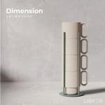 LIBKEN Stackable Coffee Mug Set with Green Stand Rack 4x8oz Ceramic Mugs with Unique Sprinkled Optics - Powder Coated Metal Rack for Space Saving Storage - Dishwasher-Safe - Microwave & Oven Use