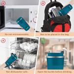 KETIEE Travel Coffee Mug 12oz: Insulated Coffee Cup with Leakproof Lid, Coffee Tumbler, Reusable Coffee Cups with Seal Lid, Vacuum Stainless Steel Coffee Mug to Go for Hot/Ice Coffee Tea (Blue)