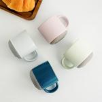 Morandi Color Ceramic Mini Espresso Cups Set of 4 – Double Shots 5 oz Coffee Mugs with Handle, Small Porcelain Modern Style Demitasse Cups for Tea, Latte, Cappuccino, Microwave Dishwasher Safe