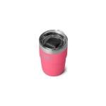 YETI Rambler 8 oz Stackable Cup, Stainless Steel, Vacuum Insulated Espresso Cup with MagSlider Lid, Tropical Pink
