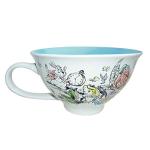 Silver Buffalo Disney Alice in Wonderland Sketch Scene Ceramic Teacup and Saucer Plate, 12 Ounces