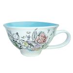 Silver Buffalo Disney Alice in Wonderland Sketch Scene Ceramic Teacup and Saucer Plate, 12 Ounces