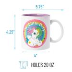 Silver Buffalo My Little Pony Glitter Ceramic Mug Featuring Starshine, 20 Ounces