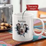 Great Customized Pit Bull Dog Walking Coffee Mugs, Custom Animal Themed Travel Cup Present 11oz 15oz, Awesome Personalized Name On Pit Bull Dog Keepsake Tea Cup Gift For Child