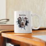 Great Customized Pit Bull Dog Walking Coffee Mugs, Custom Animal Themed Travel Cup Present 11oz 15oz, Awesome Personalized Name On Pit Bull Dog Keepsake Tea Cup Gift For Child