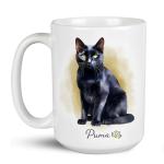 Bombay Cat Coffee Mugs, Novelty Cat Themed Tea Cups, Personalized Unique Name Bombay Cat Ceramic Cups, Pet Owners Ceramic Mugs, Animal Cat Lovers Travel Mug, Customized Cat Gift