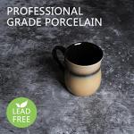 Bosmarlin Large Ceramic Coffee Mug, 20 Oz, Big Tea Cup for Office and Home, Dishwasher and Microwave Safe(20 Oz, Walnut)